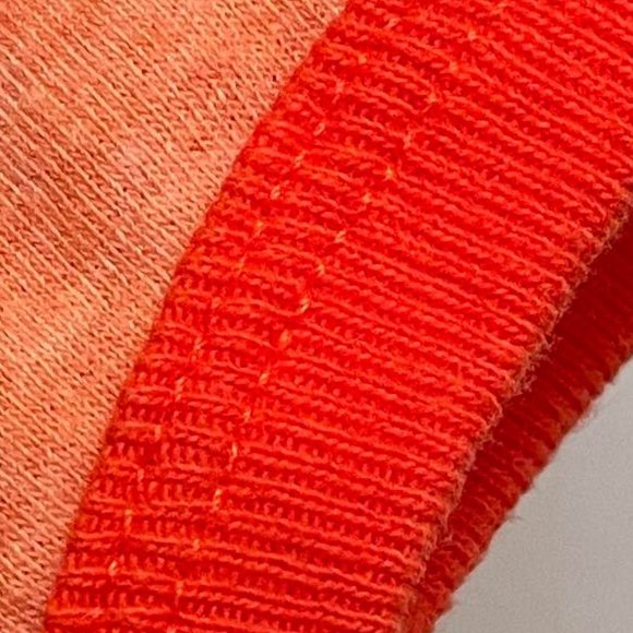 XS NEW ASPEN Cotton Blend Short Tee Shirt Fitted Distressed Style Orange - Picture 6 of 6